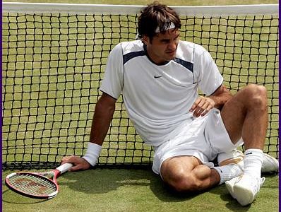 Federer, battu dans son "jardin"